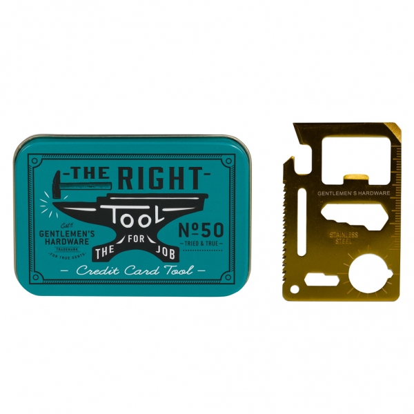 Gents Hardware Credit Card Sized Multi Tool