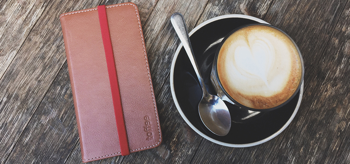 Toffee Flip Wallet Leather Case for iPhone 6s and 6s Plus